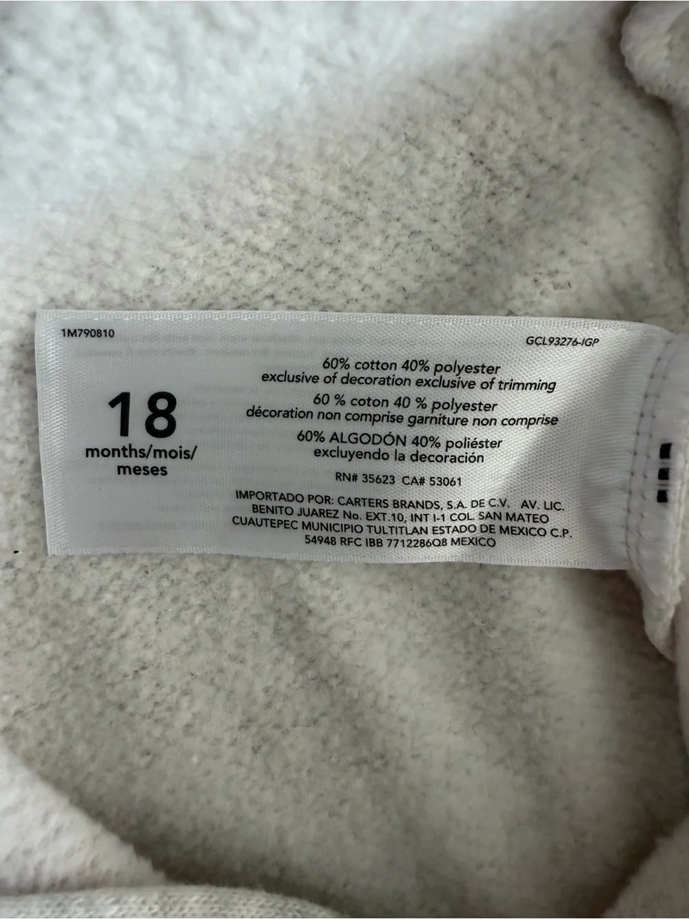Carters soft hooded